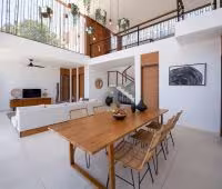 Вилла Selong Selo - 3 Bedroom, Гостиная и столовая